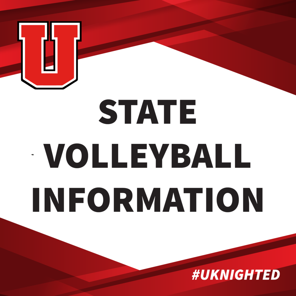 State volleyball info graphic