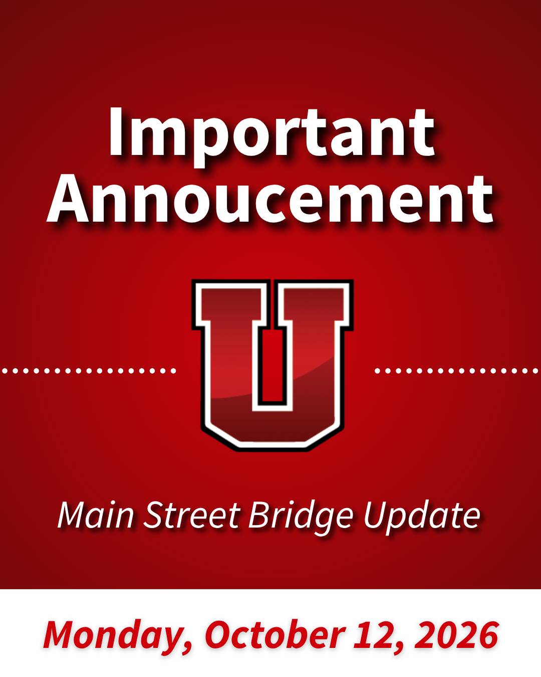 District Announcement